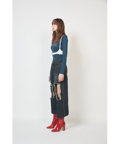 CRANK(クランク)の「A'GAM/9×.kom『CRANK/クランク』WOOL SPAN LETTERING TURTLENECK/レタリングタートルネック(Tシャツ/カットソー・レディース・ホワイト/ブラック/ネイビー・FREE)」の10枚目の写真