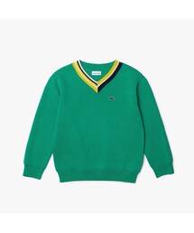 KIDSアシンメトリーVネックニットセーター