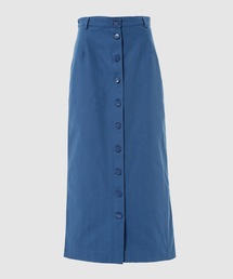 Buttoned up denim skirt