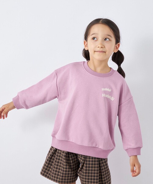 SHIPS any(シップス エニィ)の「【SHIPS any別注】MONMIMI: プリント 長袖 スウェット<KIDS>(Tシャツ/カットソー・キッズ・ホワイト/ピンク/ダークグレー・130/120/110)」の3枚目の写真