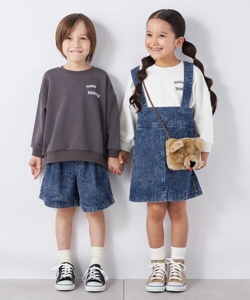 SHIPS any(シップス エニィ)の「【SHIPS any別注】MONMIMI: プリント 長袖 スウェット<KIDS>(Tシャツ/カットソー・キッズ・ホワイト/ピンク/ダークグレー・130/120/110)」の5枚目の写真