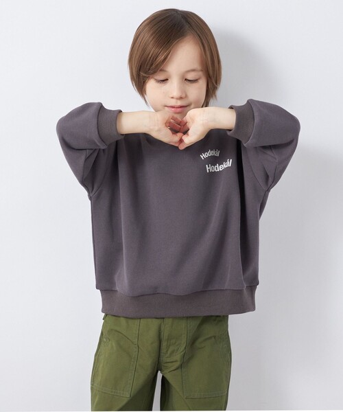 SHIPS any(シップス エニィ)の「【SHIPS any別注】MONMIMI: プリント 長袖 スウェット<KIDS>(Tシャツ/カットソー・キッズ・ホワイト/ピンク/ダークグレー・130/120/110)」の6枚目の写真