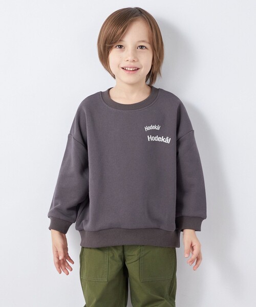 SHIPS any(シップス エニィ)の「【SHIPS any別注】MONMIMI: プリント 長袖 スウェット<KIDS>(Tシャツ/カットソー・キッズ・ホワイト/ピンク/ダークグレー・130/120/110)」の7枚目の写真