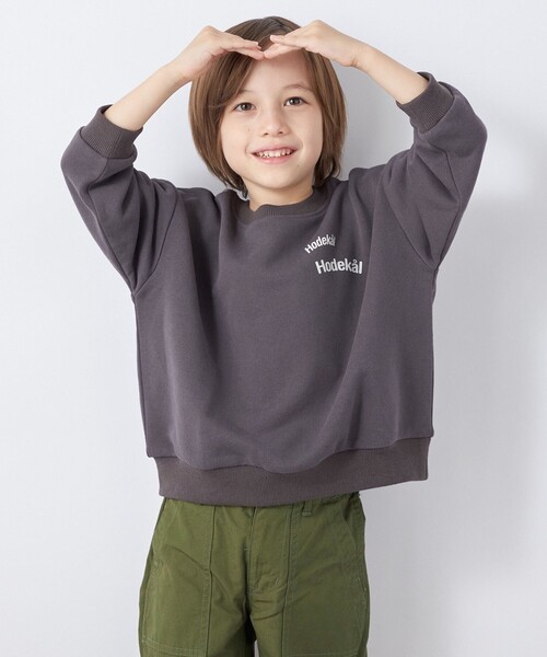SHIPS any(シップス エニィ)の「【SHIPS any別注】MONMIMI: プリント 長袖 スウェット<KIDS>(Tシャツ/カットソー・キッズ・ホワイト/ピンク/ダークグレー・130/120/110)」の9枚目の写真