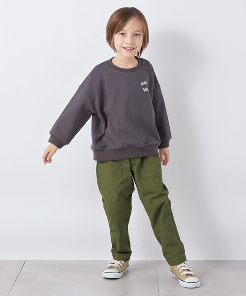 SHIPS any(シップス エニィ)の「【SHIPS any別注】MONMIMI: プリント 長袖 スウェット<KIDS>(Tシャツ/カットソー・キッズ・ホワイト/ピンク/ダークグレー・130/120/110)」の11枚目の写真