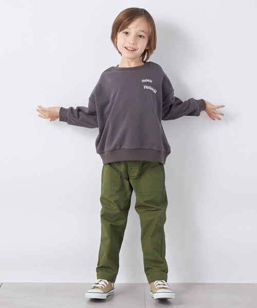 SHIPS any(シップス エニィ)の「【SHIPS any別注】MONMIMI: プリント 長袖 スウェット<KIDS>(Tシャツ/カットソー・キッズ・ホワイト/ピンク/ダークグレー・130/120/110)」の12枚目の写真