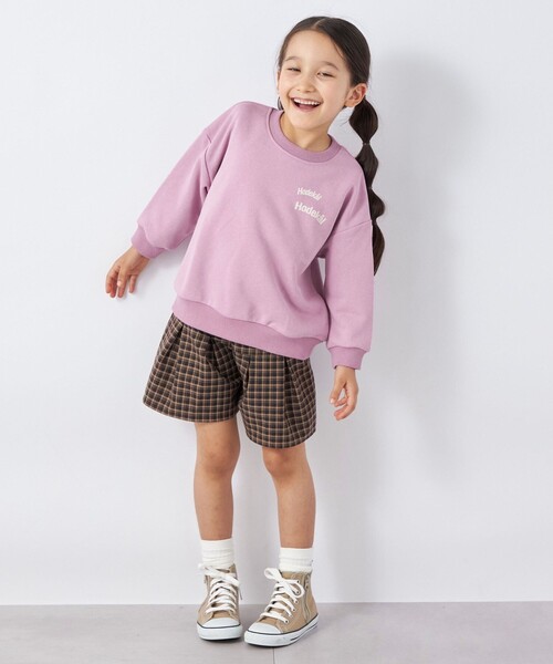 SHIPS any(シップス エニィ)の「【SHIPS any別注】MONMIMI: プリント 長袖 スウェット<KIDS>(Tシャツ/カットソー・キッズ・ホワイト/ピンク/ダークグレー・130/120/110)」の16枚目の写真