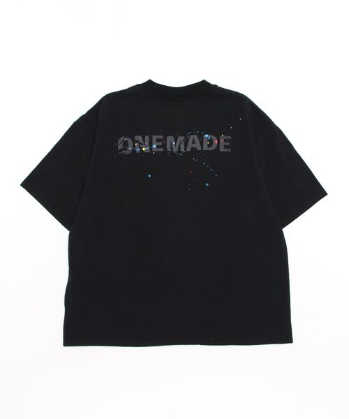 ONE MADE（ワンメイド）の「ONE MADE(ワンメイド)サガラシシュウニコTシャツ/ブラック（Tシャツ/カットソー・レディース・ブラック・F）」の2枚目の写真