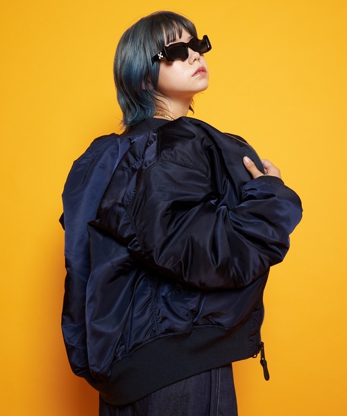 Alpha Industries（アルファインダストリーズ）の「ALPHA MA-1 JKT US SPEC NYLON H.TWL（MA-1・メンズ・ブラック/カーキ/ネイビー/ライトグレー/ブラウン・M/L/XL）」の10枚目の写真