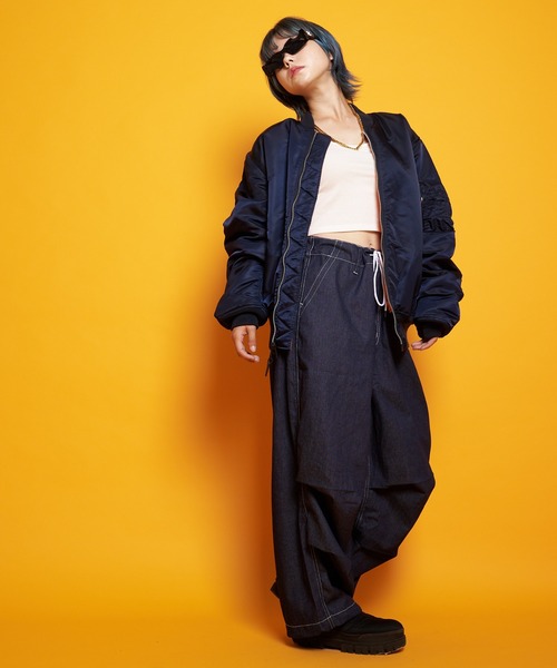 Alpha Industries（アルファインダストリーズ）の「ALPHA MA-1 JKT US SPEC NYLON H.TWL（MA-1・メンズ・ブラック/カーキ/ネイビー/ライトグレー/ブラウン・M/L/XL）」の13枚目の写真