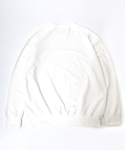 Lee（リー）の「Lee（リー）ワンポイントロゴ刺繍 スウェットトップス/長袖 無地 プルオーバートレーナー/メンズ レディース（スウェット・メンズ・ブルー/ブラック/オートミール/ホワイト/ダークグリーン/アッシュグレー・L/M/XL）」の9枚目の写真