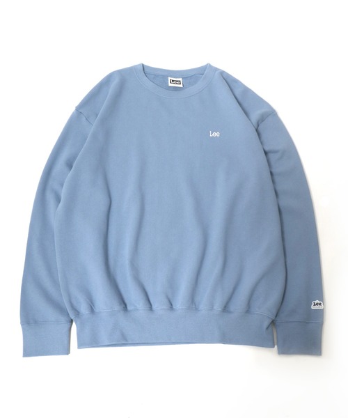 Lee（リー）の「Lee（リー）ワンポイントロゴ刺繍 スウェットトップス/長袖 無地 プルオーバートレーナー/メンズ レディース（スウェット・メンズ・ブルー/ブラック/オートミール/ホワイト/ダークグリーン/アッシュグレー・L/M/XL）」の16枚目の写真