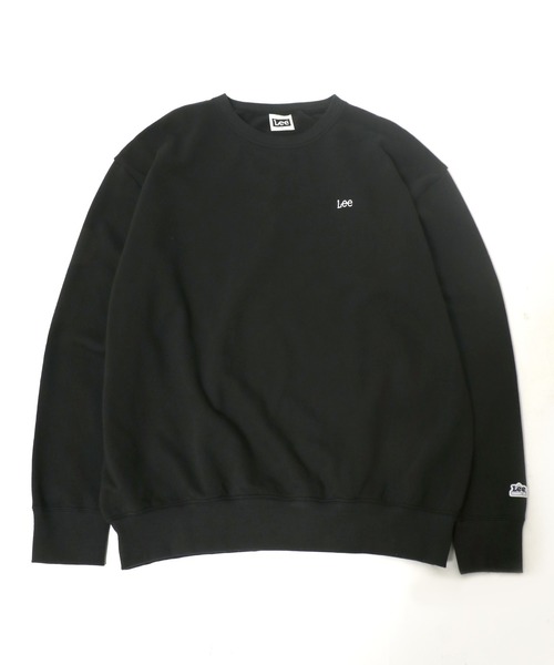 Lee（リー）の「Lee（リー）ワンポイントロゴ刺繍 スウェットトップス/長袖 無地 プルオーバートレーナー/メンズ レディース（スウェット・メンズ・ブルー/ブラック/オートミール/ホワイト/ダークグリーン/アッシュグレー・L/M/XL）」の10枚目の写真