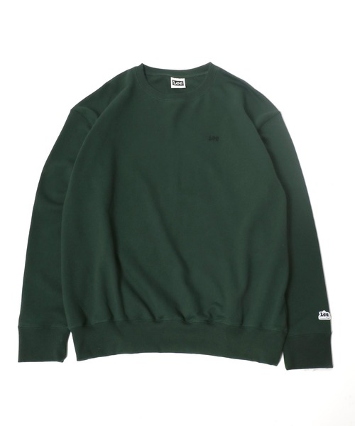 Lee（リー）の「Lee（リー）ワンポイントロゴ刺繍 スウェットトップス/長袖 無地 プルオーバートレーナー/メンズ レディース（スウェット・メンズ・ブルー/ブラック/オートミール/ホワイト/ダークグリーン/アッシュグレー・L/M/XL）」の14枚目の写真