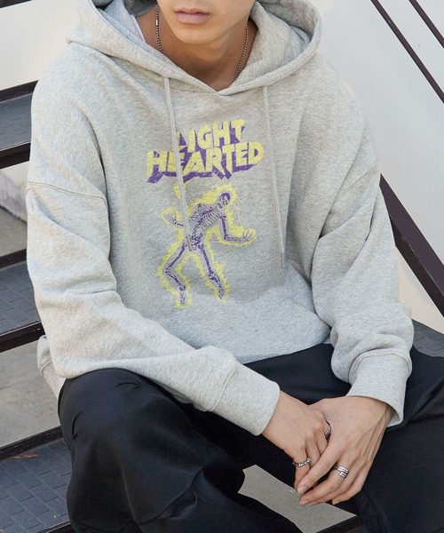 PBLIM（ページボーイリム）の「PAGEBOYLIM/スケルトンフーディー（パーカー・レディース・ブラック/パープル/グレー・MEDIUM/LARGE）」の3枚目の写真