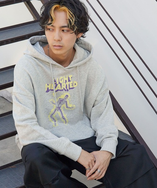 PBLIM（ページボーイリム）の「PAGEBOYLIM/スケルトンフーディー（パーカー・レディース・ブラック/パープル/グレー・MEDIUM/LARGE）」の8枚目の写真