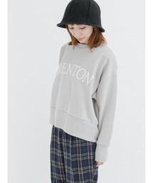 Lugnoncure | 裏起毛ショート丈ロゴスウェット(Tシャツ/カットソー)