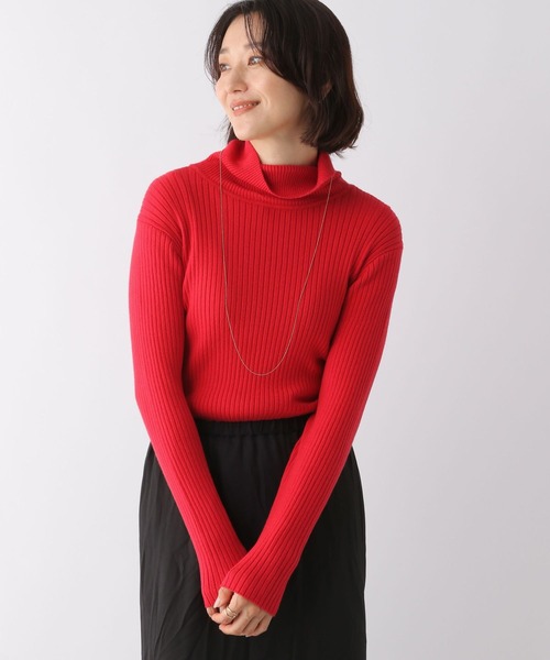 LEPSIM（レプシィム）の「12ゲージリブタートルニットプルオーバー　295607（ニット/セーター・レディース・アイボリー/ホワイト系その他/グレー/レッド/ブラック・LARGE/MEDIUM）」の17枚目の写真