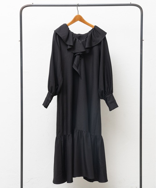 KOH.style コースタイル　ニットロングコート　レザーベストセット　黒 KOH.style コースタイル ニットロングコート レザーベストセット 黒