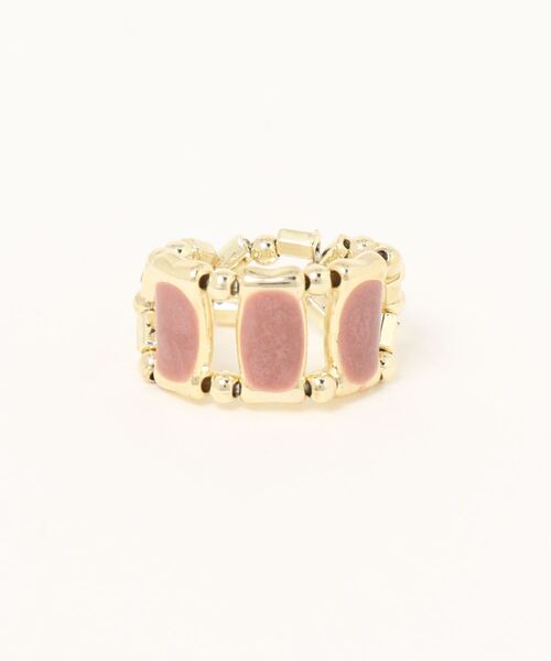 Three Four Time（ｽﾘｰﾌｫｰﾀｲﾑ）の「エポゴムリング（リング・レディース・ホワイト/パープル・FREE）」の4枚目の写真