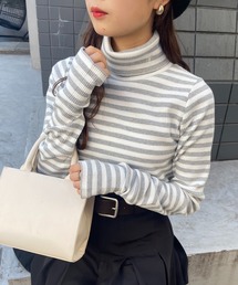 one after another NICE CLAUP | 【再入荷】NCイニシャルハイネックトップス(Tシャツ/カットソー)