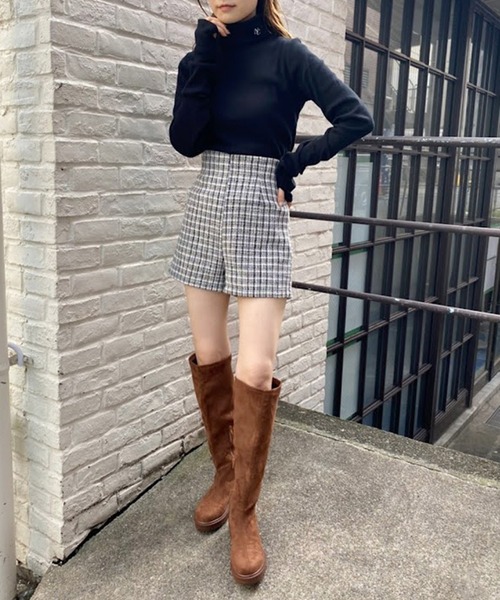 one after another NICE CLAUP（ワンアフターアナザーナイスクラップ）の「NCイニシャルハイネックトップス（Tシャツ/カットソー・レディース・ブラック/グレー系その他/オフホワイト/その他1/ピンク系その他・FREE）」の19枚目の写真