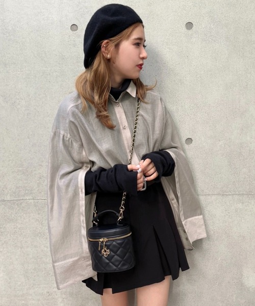 one after another NICE CLAUP（ワンアフターアナザーナイスクラップ）の「NCイニシャルハイネックトップス（Tシャツ/カットソー・レディース・ブラック/グレー系その他/オフホワイト/その他1/ピンク系その他・FREE）」の20枚目の写真