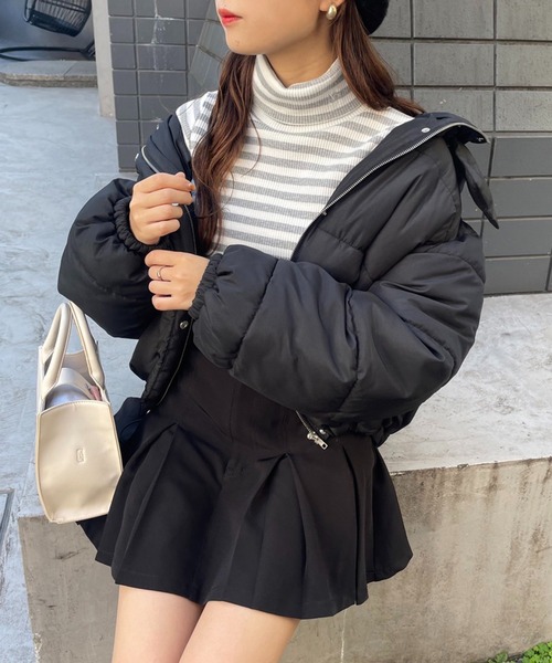 one after another NICE CLAUP（ワンアフターアナザーナイスクラップ）の「NCイニシャルハイネックトップス（Tシャツ/カットソー・レディース・ブラック/グレー系その他/オフホワイト/その他1/ピンク系その他・FREE）」の11枚目の写真