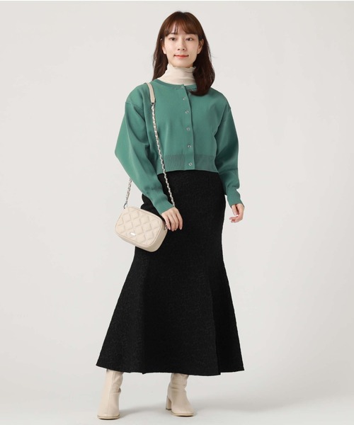 archives（アルシーヴ）の「スナップ釦クルーカーディガン（カーディガン/ボレロ・レディース・ブラック/ブルー/オフホワイト/グリーン/ラベンダー/オレンジ・MEDIUM）」の19枚目の写真