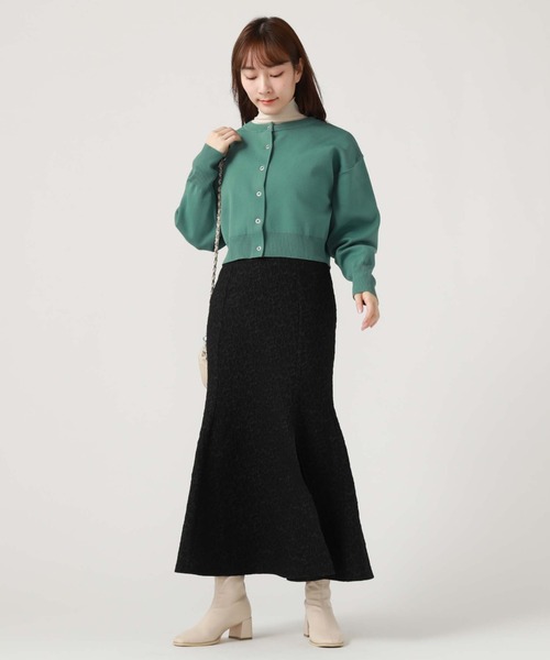 archives（アルシーヴ）の「スナップ釦クルーカーディガン（カーディガン/ボレロ・レディース・ブラック/ブルー/オフホワイト/グリーン/ラベンダー/オレンジ・MEDIUM）」の20枚目の写真