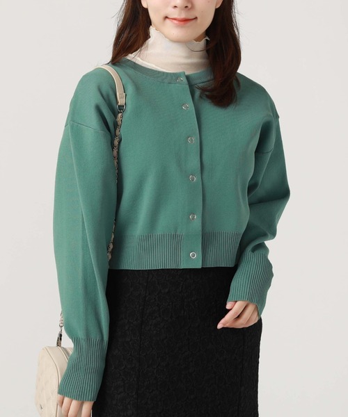 archives（アルシーヴ）の「スナップ釦クルーカーディガン（カーディガン/ボレロ・レディース・ブラック/ブルー/オフホワイト/グリーン/ラベンダー/オレンジ・MEDIUM）」の16枚目の写真