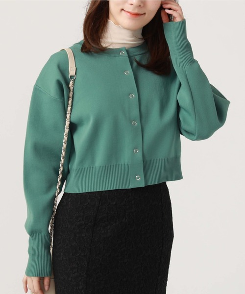 archives（アルシーヴ）の「スナップ釦クルーカーディガン（カーディガン/ボレロ・レディース・ブラック/ブルー/オフホワイト/グリーン/ラベンダー/オレンジ・MEDIUM）」の18枚目の写真