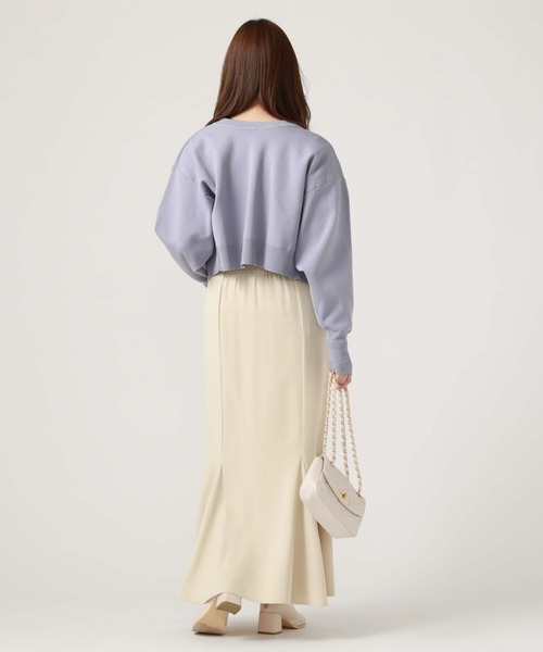 archives（アルシーヴ）の「スナップ釦クルーカーディガン（カーディガン/ボレロ・レディース・ブラック/ブルー/オフホワイト/グリーン/ラベンダー/オレンジ・MEDIUM）」の15枚目の写真