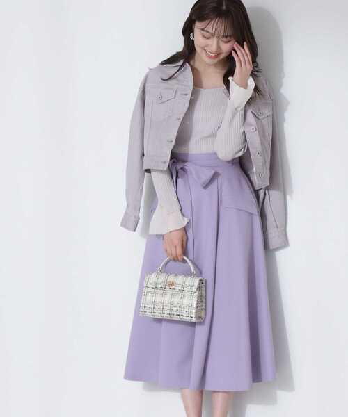 PROPORTION BODY DRESSING（プロポーションボディドレッシング）の「ショート丈ボリュームスリーブデニムＧジャン / 1213155200（テーラードジャケット・レディース・グレー/ブルー/ピンク・MEDIUM/SMALL）」の10枚目の写真