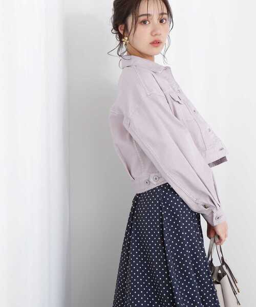 PROPORTION BODY DRESSING（プロポーションボディドレッシング）の「ショート丈ボリュームスリーブデニムＧジャン / 1213155200（テーラードジャケット・レディース・グレー/ブルー/ピンク・MEDIUM/SMALL）」の13枚目の写真