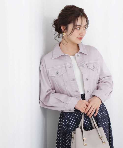 PROPORTION BODY DRESSING（プロポーションボディドレッシング）の「ショート丈ボリュームスリーブデニムＧジャン / 1213155200（テーラードジャケット・レディース・グレー/ブルー/ピンク・MEDIUM/SMALL）」の14枚目の写真