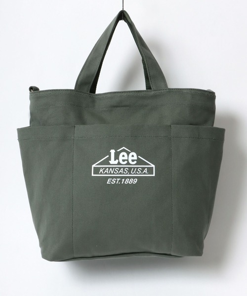 Lee(リー)の「Lee/リー キャンバス 2WAY ハウスマーク ロゴ ショルダーバッグ/レディース メンズ トートバッグ(トートバッグ・レディース・ベージュ/ネイビー/オフホワイト/グレー/ブラック/カーキ・FREE)」の14枚目の写真