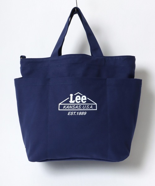 Lee(リー)の「Lee/リー キャンバス 2WAY ハウスマーク ロゴ ショルダーバッグ/レディース メンズ トートバッグ(トートバッグ・レディース・ベージュ/ネイビー/オフホワイト/グレー/ブラック/カーキ・FREE)」の15枚目の写真