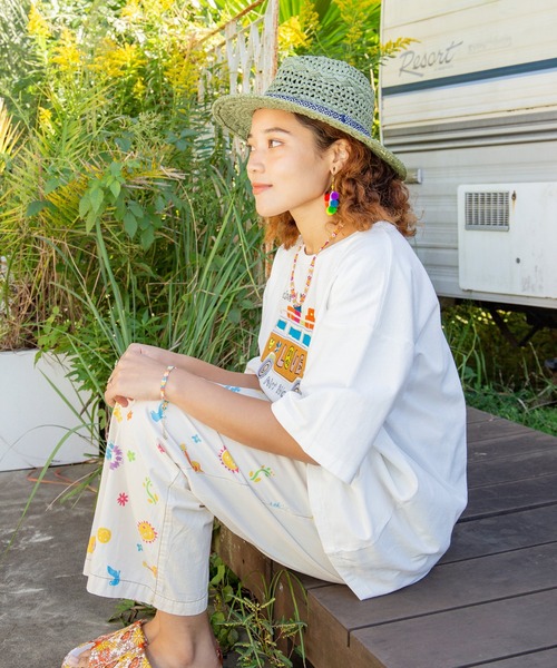 チャイハネ（チャイハネ）の「【チャイハネ】フラワーフェスタブレスレット（ブレスレット・レディース・ブラック/ブルー/ターコイズブルー/ピンク・FREE）」の7枚目の写真