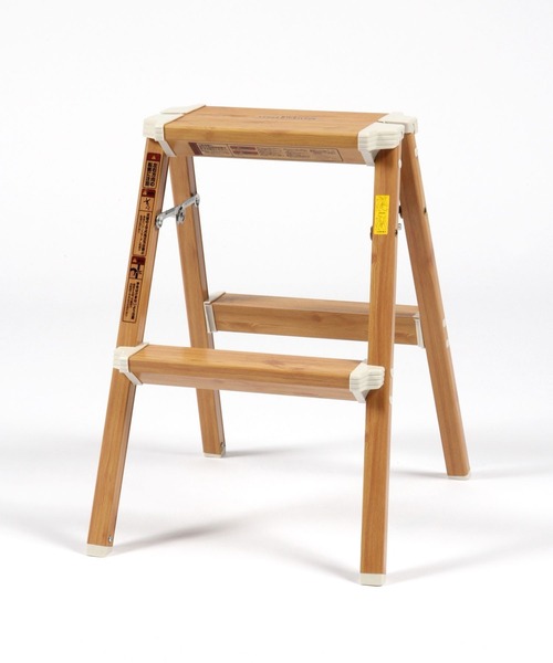 studio CLIP(スタディオクリップ)の「木目ステップ 2段《HOUSEHOLD GOODS》(掃除グッズ・レディース・ライトグレー・FREE)」の4枚目の写真