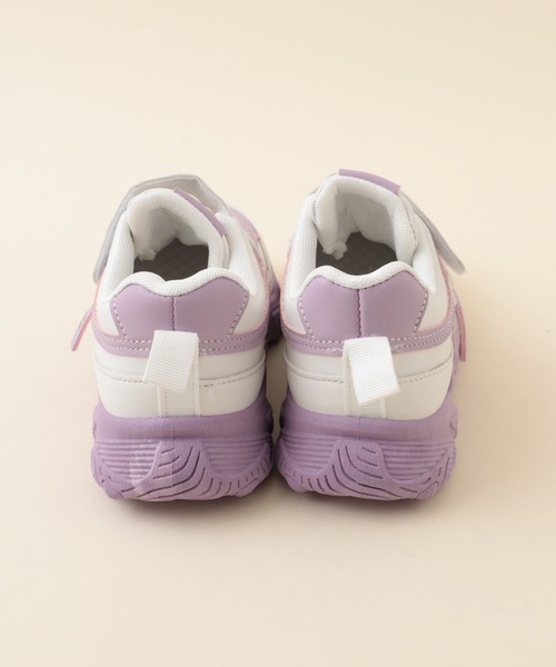 URBAN CHERRY（アーバンチェリー）の「フェイクレザーダッドスニーカー（スニーカー・キッズ・パープル/ホワイト・17.5cm/21.5cm/19.5cm/19.0cm/18.5cm/16.5cm/18.0cm/20.5cm/21.0cm）」の14枚目の写真