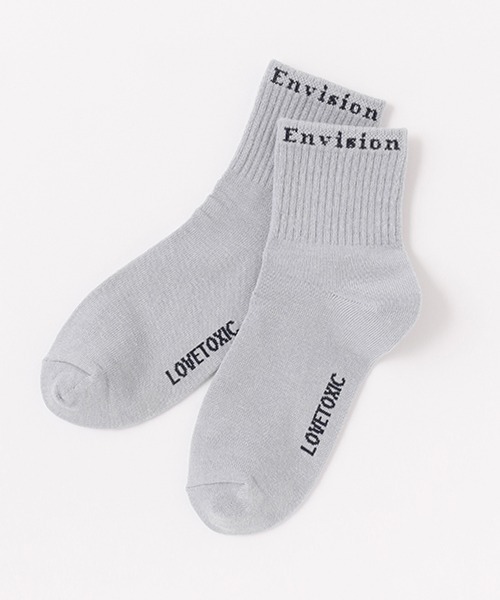 LOVETOXIC（ラブトキシック）の「クチロゴリブクルーソックス（ソックス/靴下・キッズ・オフホワイト/サックスブルー/ラベンダー/ブラック・FREE）」の3枚目の写真