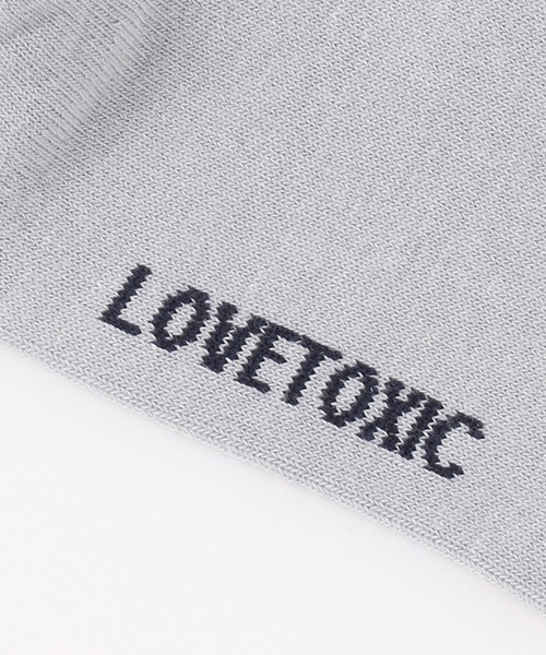 LOVETOXIC（ラブトキシック）の「クチロゴリブクルーソックス（ソックス/靴下・キッズ・オフホワイト/サックスブルー/ラベンダー/ブラック・FREE）」の7枚目の写真