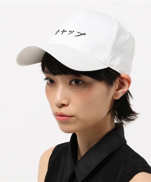 i（アイ）の「カタカナキャップ（ハット・レディース・ブラック/ホワイト・ﾌﾘ-）」の3枚目の写真