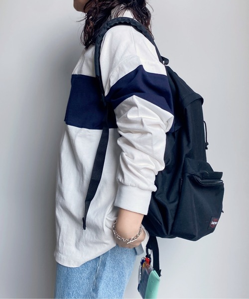 CPCM（シーピーシーエム）の「ヘビーウェイトラガーシャツ（ポロシャツ・レディース・オフホワイト/ネイビー/グリーン・LARGE/MEDIUM）」の13枚目の写真