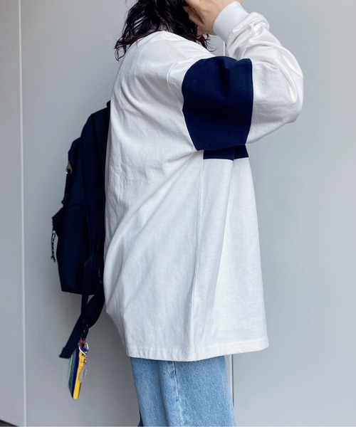 CPCM（シーピーシーエム）の「ヘビーウェイトラガーシャツ（ポロシャツ・レディース・オフホワイト/ネイビー/グリーン・LARGE/MEDIUM）」の15枚目の写真