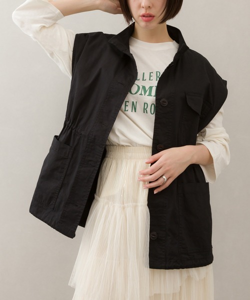 SpRay(スプレイ)の「ミリタリーベスト(ベスト・レディース・アイボリー/ブラック/カーキ・FREE)」の3枚目の写真