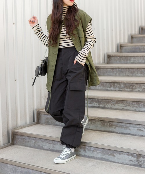 SpRay(スプレイ)の「ミリタリーベスト(ベスト・レディース・アイボリー/ブラック/カーキ・FREE)」の18枚目の写真