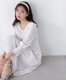 PROPORTION BODY DRESSING | モノトーンプチフラワーワンピース / 1213140307(ワンピース)