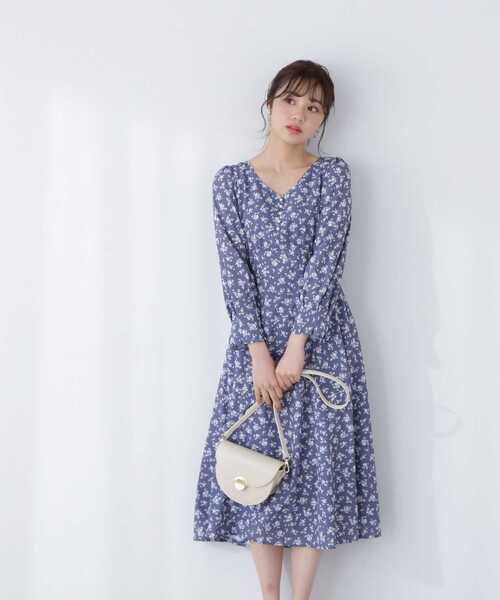 PROPORTION BODY DRESSING（プロポーションボディドレッシング）の「モノトーンプチフラワーワンピース / 1213140307（ワンピース・レディース・グレー/ダークグレー・MEDIUM/SMALL）」の2枚目の写真